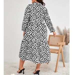 Dresses Boho Plus Geo Print Button Smock Dress Fall Poshmark